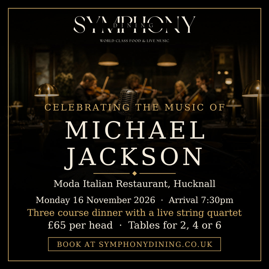 Symphony Dining, Celebrating The Music of Michael Jackson, Moda Italian Restaurant, Hucknall